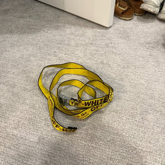 Off-White Mini Industrial Belt SS19 Yellow Black Adjustable main image 8